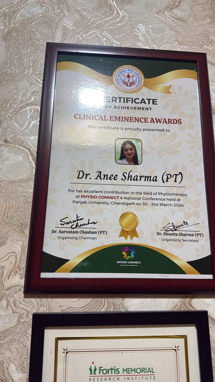 Clinical Eminence Award - Dr Anee Sharma
